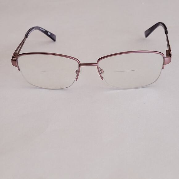 Marchon Eyeglass Frames Tres Jolie 171 601 Blush 54x16x135 Half Rim - Picture 3 of 15